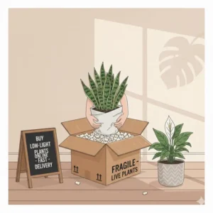 Secure packaging and fast delivery service for all your indoor plants low light for sale orders.