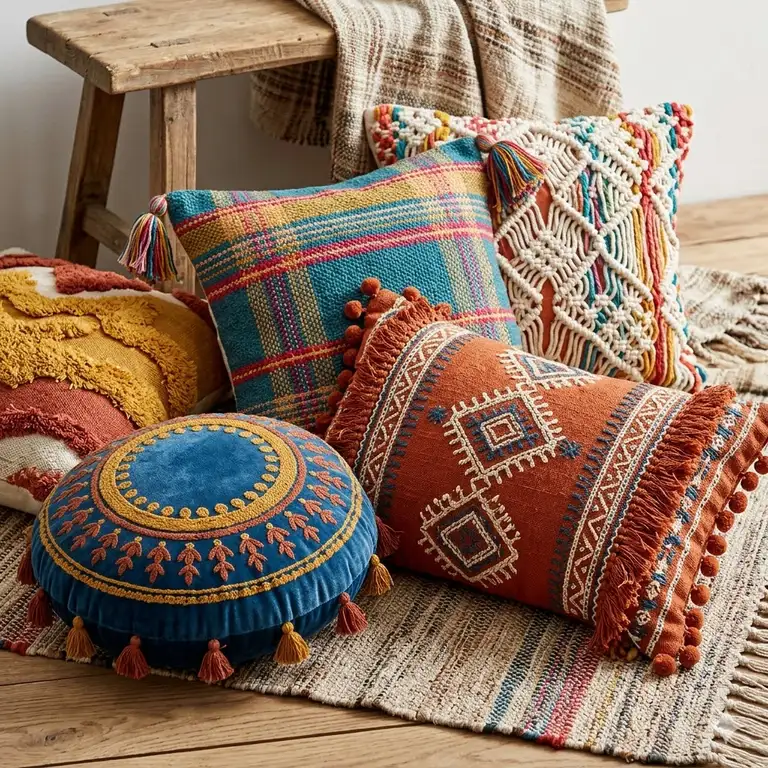 7 Best colorful boho throw pillows to Revitalize Your Home in 2026!