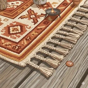 A gallery showing different earth-tone color variations available for outdoor rugs 8x10 boho style.
